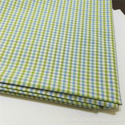 Tissu de chemise en bambou tissé teint en fil respirant